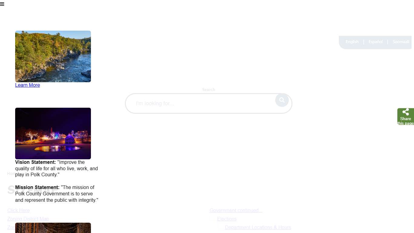 Welcome to Polk County, WI